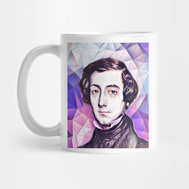 Alexis de Tocqueville Pink Portrait | Alexis de Tocqueville Artwork 8 by JustLit